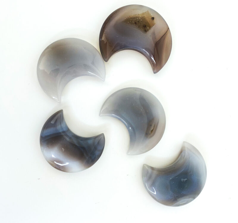 Druzy Agate Moon
